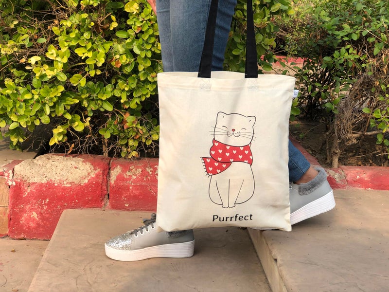 EcoRight Eco Right Canvas Reusable Cotton Tote Bag for Women, for School, Grocery, Shopping, Beach & Gifts for Womens - Image 2